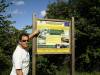 30DX184 George at the Montehano Island sign