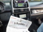 News paper, 138DX/1 radio, GPS