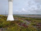 tower, antenna at low tide