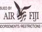 Flight ticket.