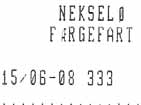 Ferry Ticket receipt.