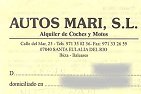 car rental receipt