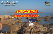 49DX/E093 QSL front.